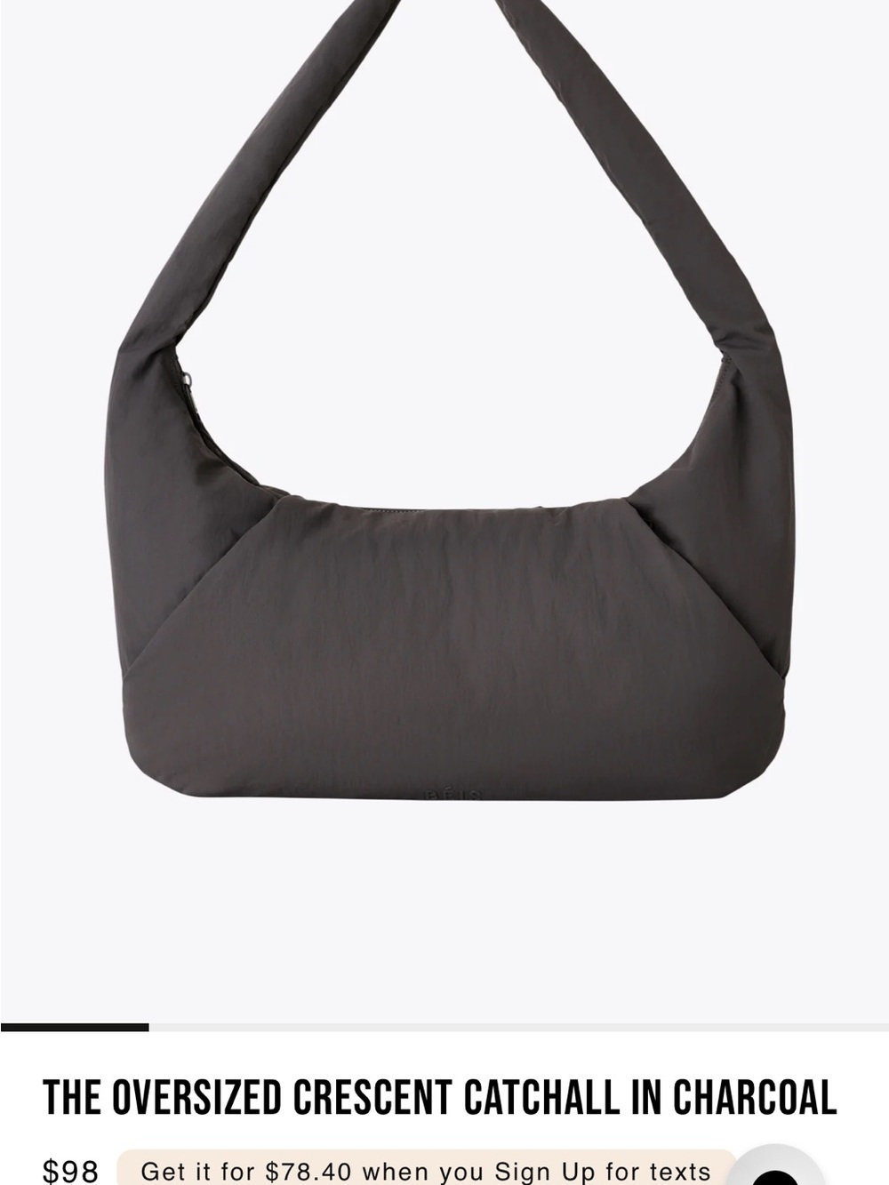 BEIS Gray Travel Sling Bag - Picture 6 of 6